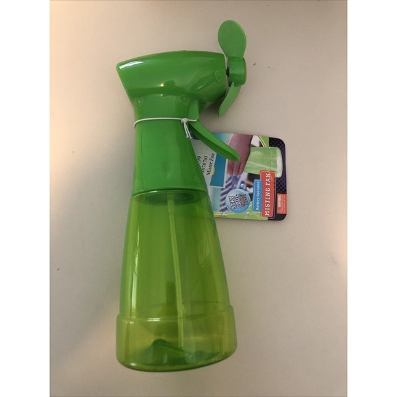 Discovery Kids Misting Fan Battery Operated - Green Beach Camp Walking New - Picture 1 of 4